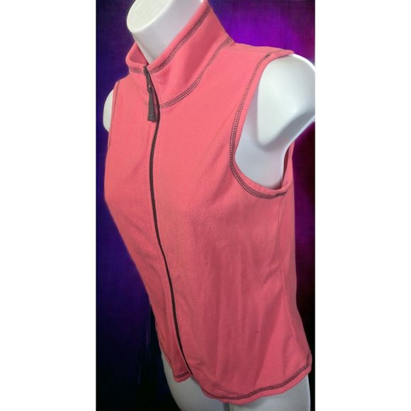 Old Navy Pink And Grey Fleece Vest - Picture 3 of 9